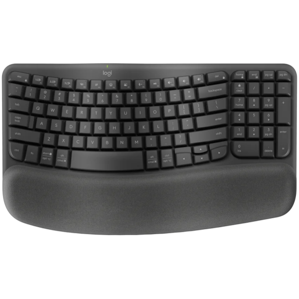 LOGITECH Wave Bluetooth ergonomic keyboard - GRAPHITE - NORDIC