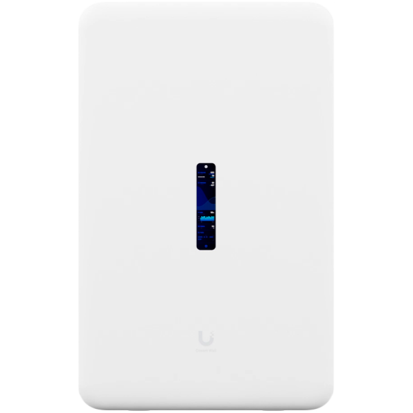 All-in-one internet gateway, WiFi access point, and UniFi Console with an abundance of PoE ports.
