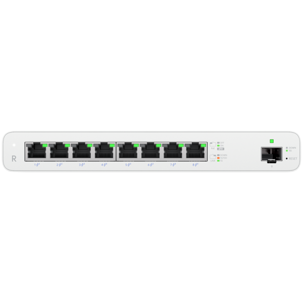 (8) GbE RJ45 ports with 27V passive PoE output Router