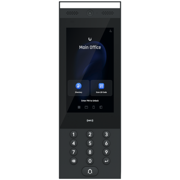 Ubiquiti UA-Intercom indoor/outdoor intercom terminal for managing residential and commercial building entry requests