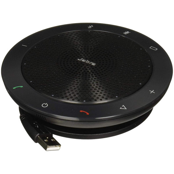 JABRA SPEAK 510 + MS Speakerphone for UC & BT plus Bundle LINK 370, USB Conference solution, 360-degree-microphone, Plug&Play, mute and volume button, Wideband, Bluetooth, Microsoft optimized. Version B: incl. Smart Button activated via JABRA Direct