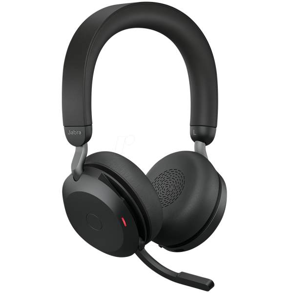 JABRA EVOLVE2 75, Link380a UC Stereo Stand Black, EVOLVE2 75 headset Black UC, Link 380 BT adapter USB-A UC, EVOLVE2 75 Deskstand USB-A,1.2m USB-C to USB-A cable, carry pouch, warranty and warning (safety leaflets)
