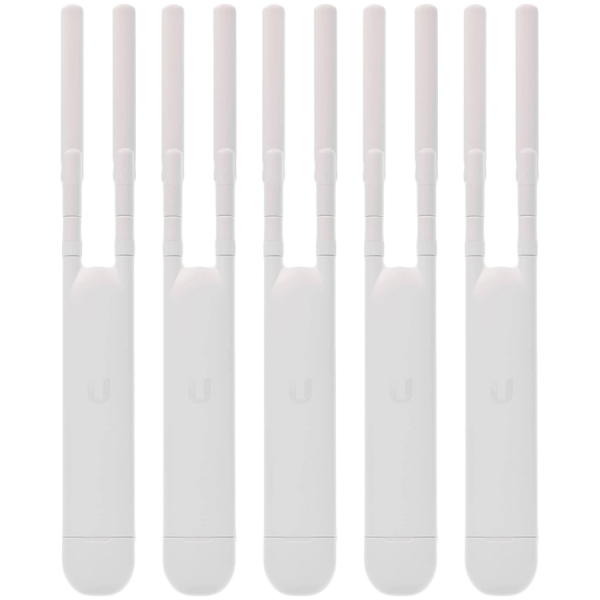 Ubiquiti 5-PACK of UAP-AC-M-EU Networking Interface - (1) 10/100/1000 Ethernet Port/ Power Method 24V Passive PoE (Pairs 4, 5+; 7, 8 Return);802.3af Alternative A (Pairs 1, 2+; 3, 6 Return)(Supported Voltage Range: 44 to 57VDC)/ Wi-Fi Standards 802.11 a/b/g/n/ac