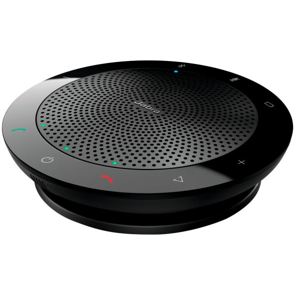 JABRA SPEAK 510 Speakerphone for UC & BT, USB Conference solution, 360-degree-microphone, Plug&Play, mute and volume button, Wideband, Bluetooth (up to 100 meters) .Version B: incl. Smart Button activated via JABRA Direct