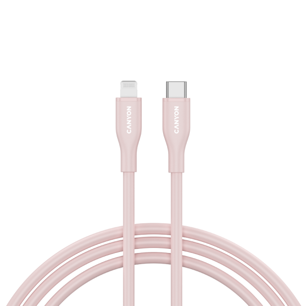 CANYON cable CLNM60 C-L 60W MFI 1m Silicon Pink