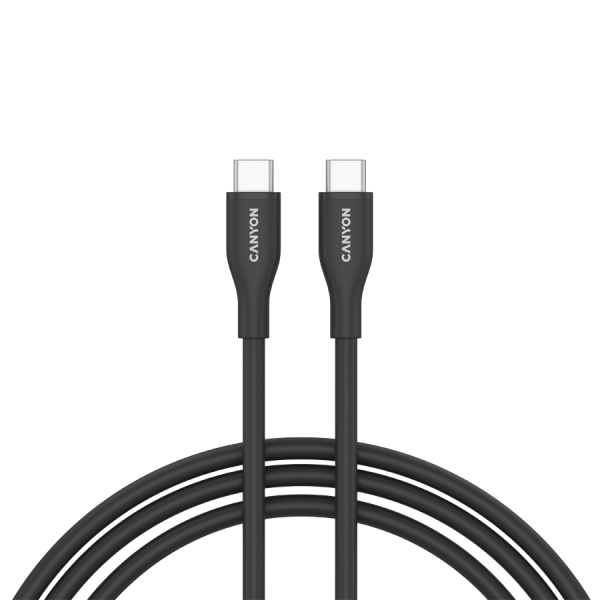 CANYON cable CC60SC10 C-C 60W 1m Silicon Black