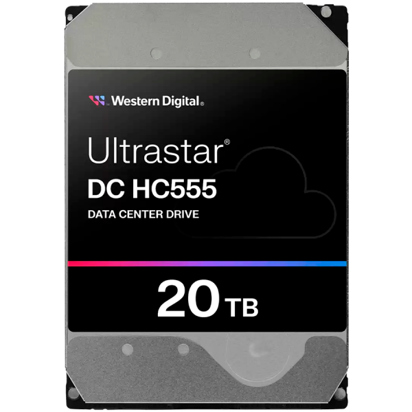 HDD Server WD/HGST ULTRASTAR DC HC555 (3.5’’, 20TB, 512MB, 7200RPM, SAS 12Gb/s, 512E SE P3) SKU: 0B47749