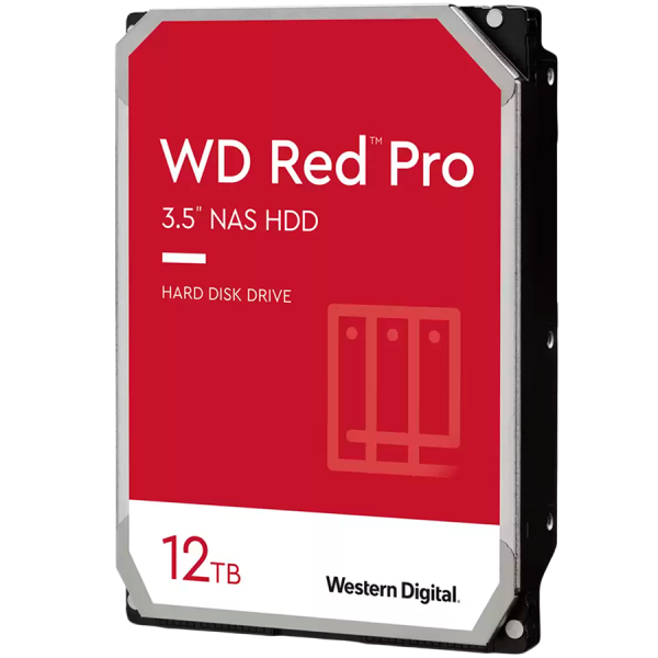 HDD|WESTERN DIGITAL|Red Pro|12TB|SATA|512 MB|7200 rpm|3,5"|WD122KFBX