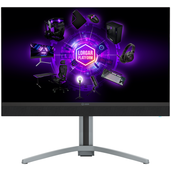 LORGAR Gaming Monitor Pro 27MP1 27in UHD Mini-LED 160Hz Grey
