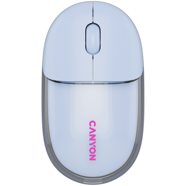 CANYON mouse OnClick 24 BT/ Wireless Transparent/Blue