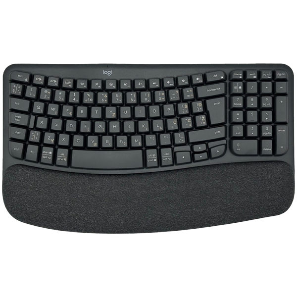 LOGITECH Wave Bluetooth ergonomic keyboard - GRAPHITE - US INT'L