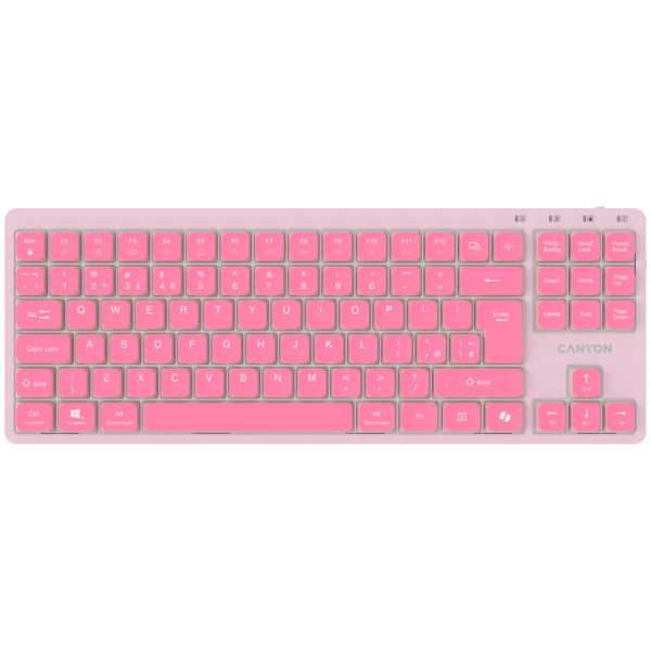 CANYON Keyboard OnType 10 Low Profile EN Wired Pink