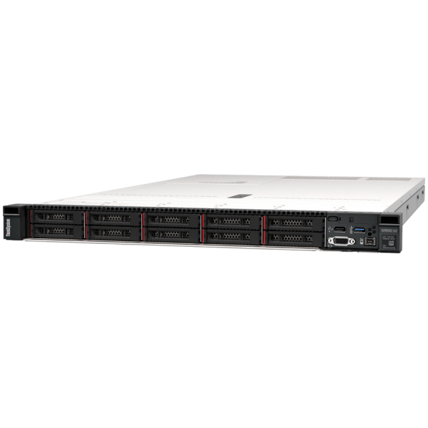 LenovoThinkSystem 1U SR630 v2 1x Intel Xeon Silver 4309Y (8C 105W 2.8GHz),32GB TruDDR4 3200 MHz (2Rx4 1.2V RDIMM), RAID 9350-8i 2GB Flash PCIe 12Gb Adapter,8x2.5" SAS/SATA Backplane,1100W Titanium Power Supply,6xStandard Fan,Toolless Slide Rail Kit,XCC Pro,3yr warranty