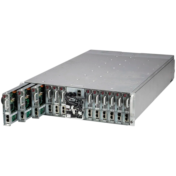 Supermicro server barebone SYS-530MT-H12TRF 12 set of Intel Xeon E-2300 series and Pentium processor, SATA (6Gbps) via Intel C256; RAID 0, 1, 5, 10 support, 12 set of PCIe 4.0 x8 Micro-LP slots (MicroLP upgradable), 12 set of Dual 1GbE LAN Ports