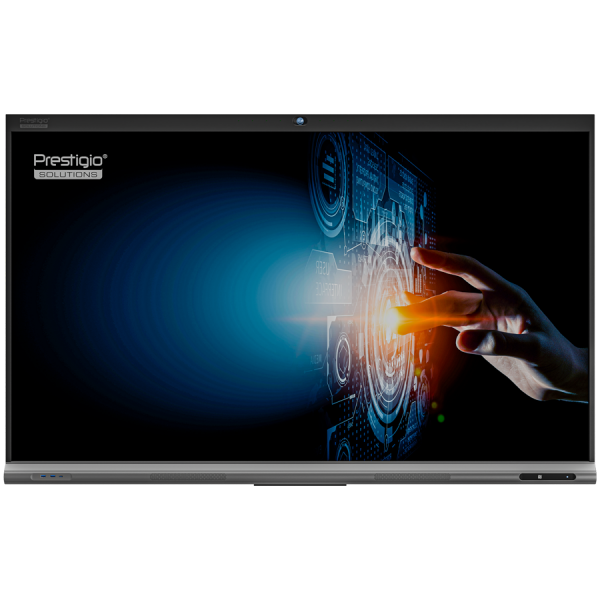 PRESTIGIO SOLUTIONS Multiboard 86" Light+ Series UHD 4K, Android 11, Wi-Fi, 40TP, NFC, Camera, touch pen