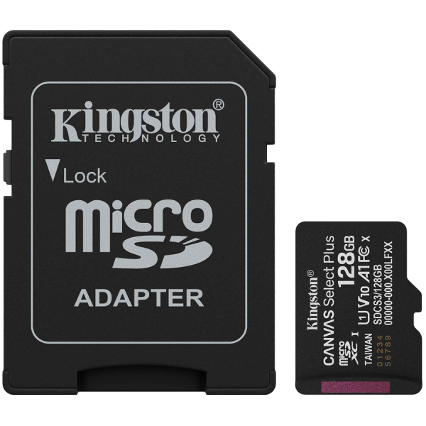 MEMORY MICRO SDXC 128GB UHS-I/W/ADAPTER SDCS3/128GB KINGSTON