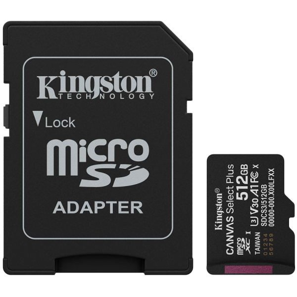 MEMORY MICRO SDXC 512GB UHS-I/W/ADAPTER SDCS3/512GB KINGSTON