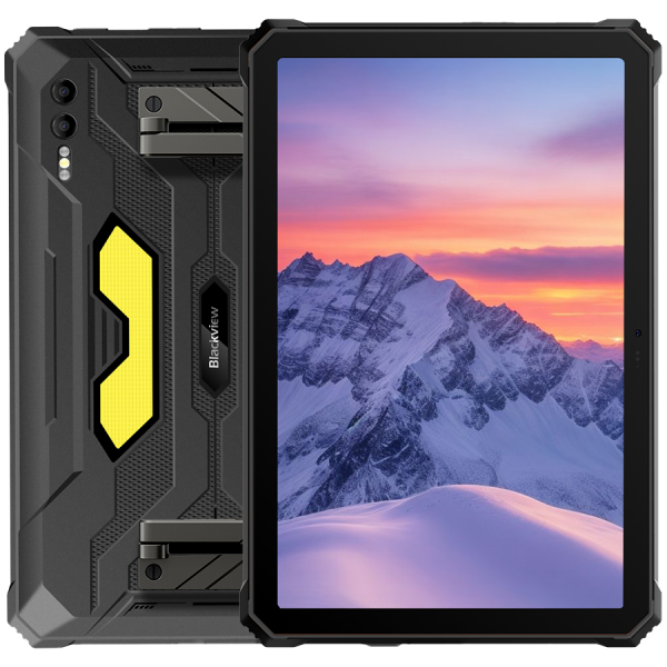 Blackview Rugged Tab Active 10 Pro 10.95-inch FHD+IPS 1920x1200 90Hz Corning 3th 12GB/512GB MT6878 Octa-core 2.5GHz 50MP Front/108MP+20MP Rear Camera infared nught vision 30000mAh NO Charging Android 14 up to 15 NFC Camping lights MIL-STD-810H Black