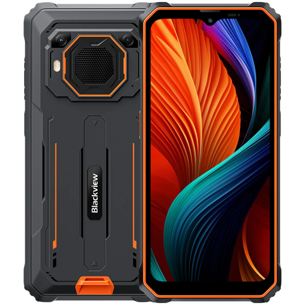 Blackview BV6200 Plus LTE 6.56" HD+IPS 720x1612 90Hz 8+128GB Unisoc T606 Octa-core 1.6GHz CAM Front 13MP Rear 16+2MP IP68/IP69K/MIL-STD-810H NFC Fingerprint 11000mAh NO Charger Android 14 Orange