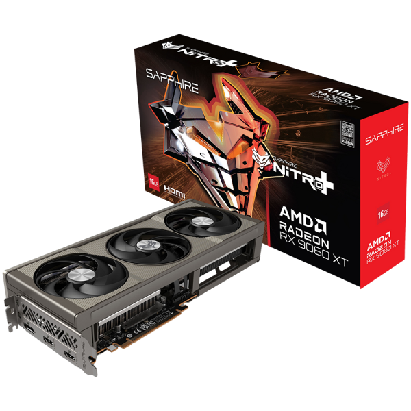 Graphics Card|SAPPHIRE|AMD Radeon RX 9060 XT|16 GB|GDDR6|128 bit|PCIE 5.0 16x|Triple slot Fansink|11350-01-20G