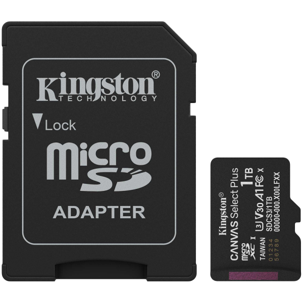MEMORY MICRO SDXC 1TB UHS-I/W/ADAPTER SDCS3/1TB KINGSTON