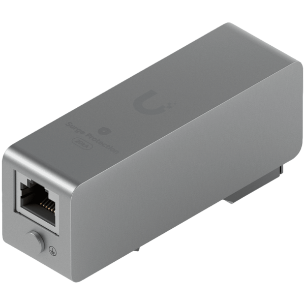 Ubiquiti UACC-ETH-SP-DIN Ethernet Surge Protection Bidirectional protection for up to 10 GbE, PoE++, and 20kA surge discharge for indoor installation
