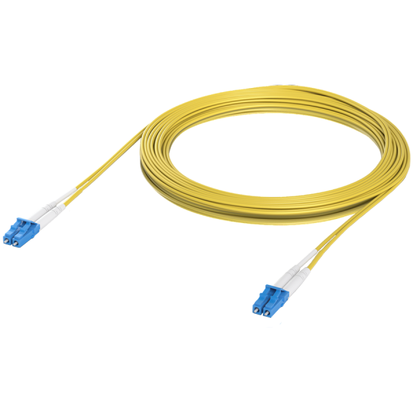 Ubiquiti UACC-OFC-S2-LULU-5M Lightweight fiber patch cable for up to 100G connections, OS2 single-mode fiber, Duplex LC UPC connectors, 5m