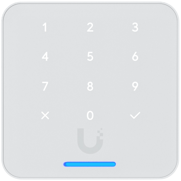 Ubiquity UA-G3-Flex-W Third-generation NFC card reader with a keypad and Touch Pass support, White