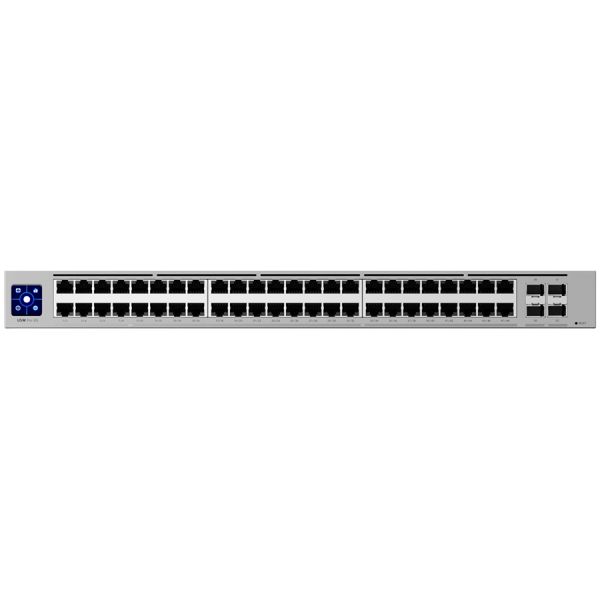 Ubiquiti Layer 3 Etherlighting USW-Pro-XG-48-EU switch with (32) 10 GbE, (16) 2.5 GbE, and (4) 25G SFP28 ports