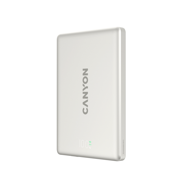 CANYON magnetic power bank OnPower 500 PD20W 5000mAh Aluminium Star Grey
