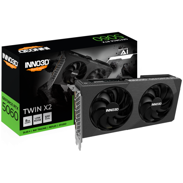INNO3D GeForce RTX 5060 Twin X2 8GB GDDR7 128-bit, 1x HDMI, 3x DP