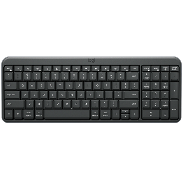 LOGITECH K250 - GRAPHITE - US INT'L - 2.4GHZ/BT - INTNL-973
