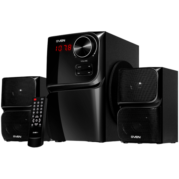 Speakers SVEN MS-305, black (40W, FM, USB/SD, Display, RC, Bluetooth)