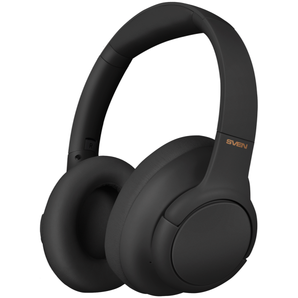 Wireless stereo headphones with microphone SVEN AP-B800MV, black (Bluetooth, hybrid ANC, APP, 4 mics, 500mAh )