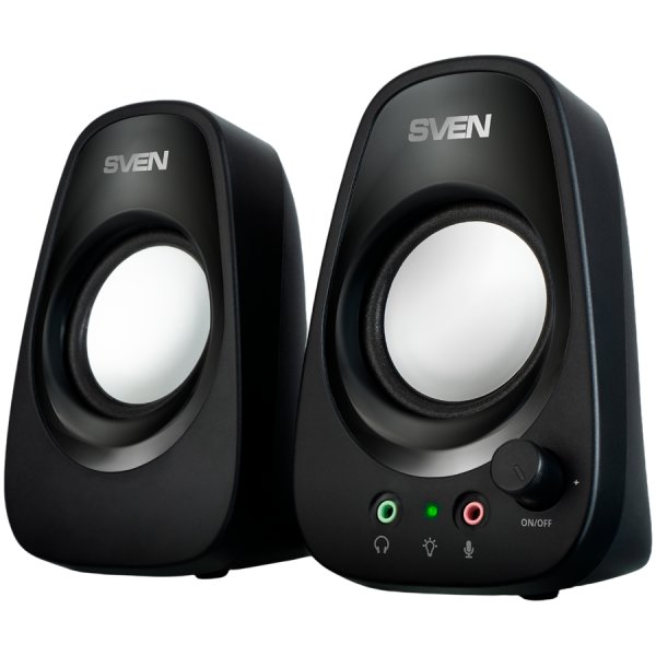Speakers SVEN 190, black, USB, power output 2x3W (RMS)