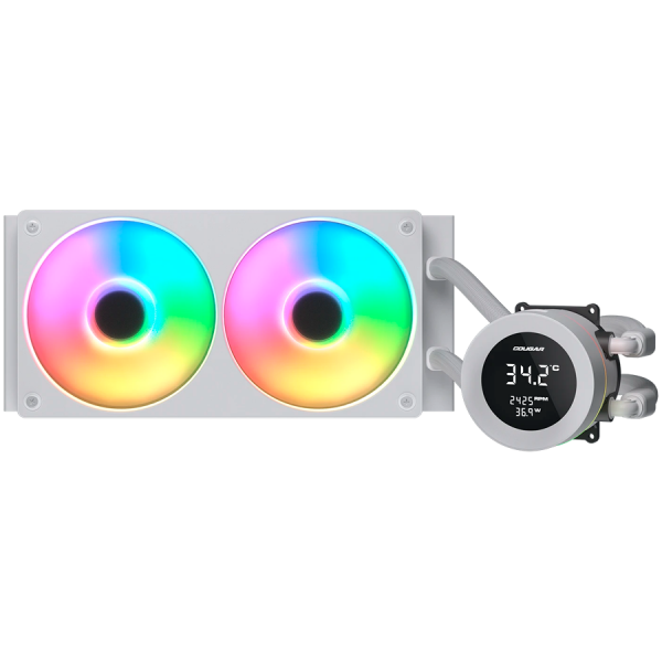 COUGAR Poseidon Vistek ARGB 240 AiO Liquid Watercooling - White
