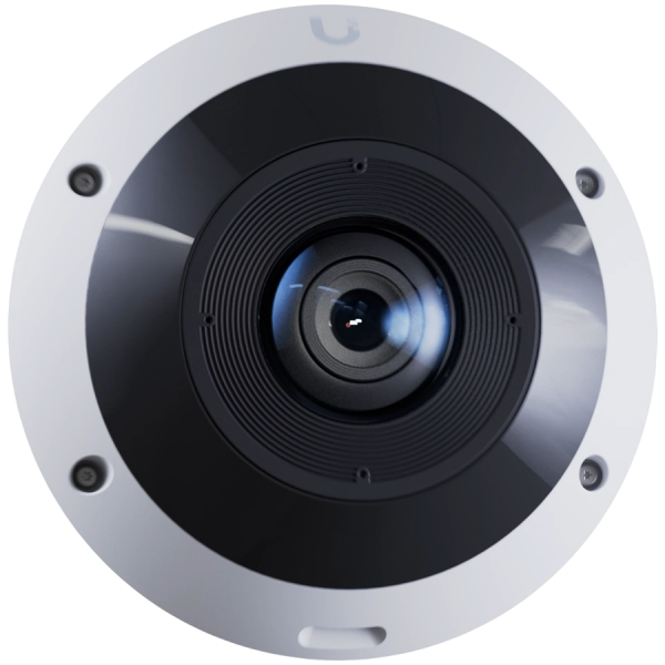 UBIQUITI UVC-G6-Pro-360-W All-weather, vandal-resistant 12MP PoE camera with panoramic 360 grade coverage, digital pan-tilt-zoom functionality, and smart IR functionality