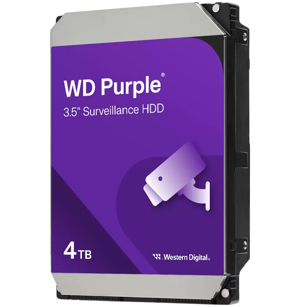 HDD|WESTERN DIGITAL|Purple|4TB|128 MB|5400 rpm|3,5"|WD44PURZ
