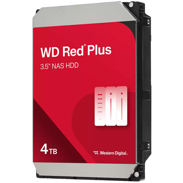 HDD|WESTERN DIGITAL|Red Plus| 4 TB|Serial ATA III|Buffer 128 MB|5400 RPM|3.5 "|WD40EFZZ