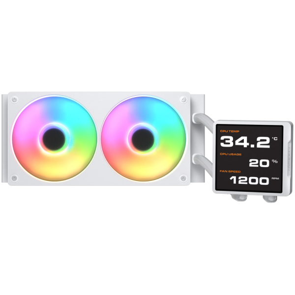 COUGAR Poseidon Vistek Pro ARGB 240 AiO Liquid Watercooling - White