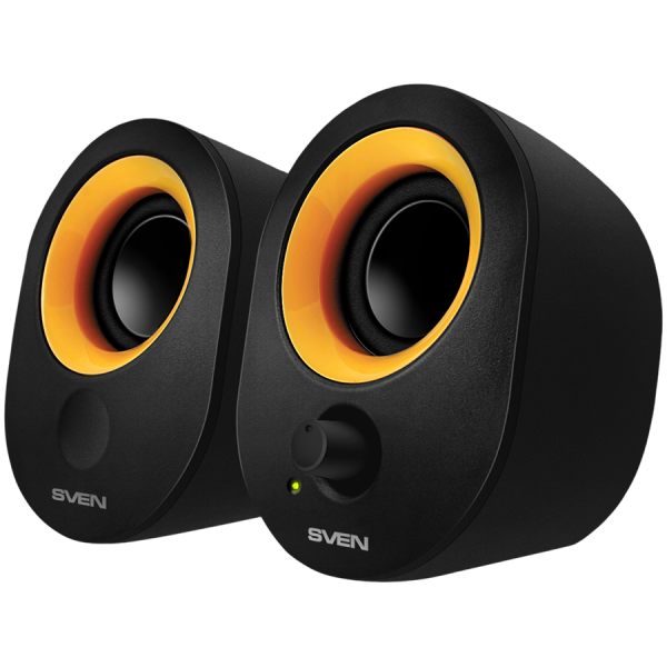 2.0 speakers SVEN 316, black, USB, power output 2x2W (RMS)