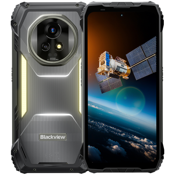 Blackview XPLORE 2 Rugged Phone 5G+Satellite 6.73 inch AMOLED 3200x1440 120Hz 16/1Tb MT 8300 Octa-Core 3.35GHz 50MP Front 50+20MP Rear Cam Night Vision WiFi6 BT5.4 20000mAh MIL-STD-810H Android 15 Black