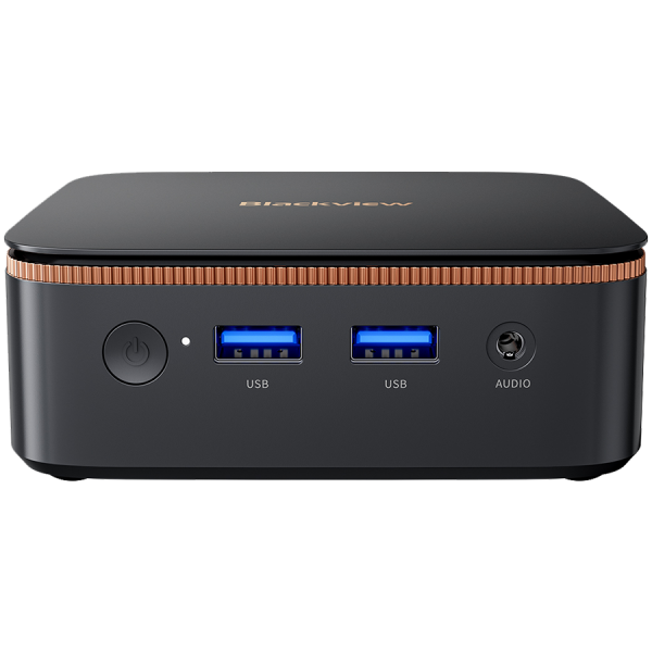 Blackview miniPC MP20 AMD Ryzen 3300U up to 3.5HGz 16/512 WiFi 6 BT 5.2 LAN RJ45 USB 3.0x2 USB 2.0x2  HDMIx2 DPx1 Windows 11Pro Black
