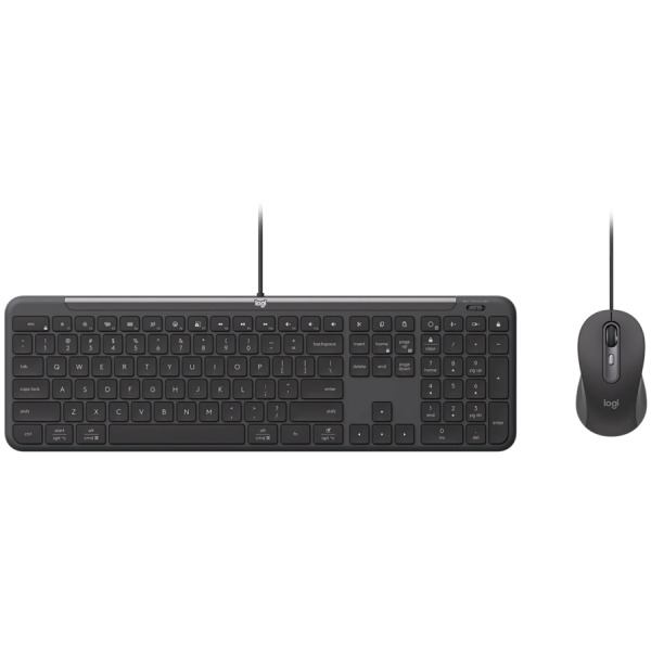LOGITECH WIRED COMBO MK620 FOR BUSINESS - GRAPHITE - PAN - USB - NORDIC-613 - USB-C MK620B