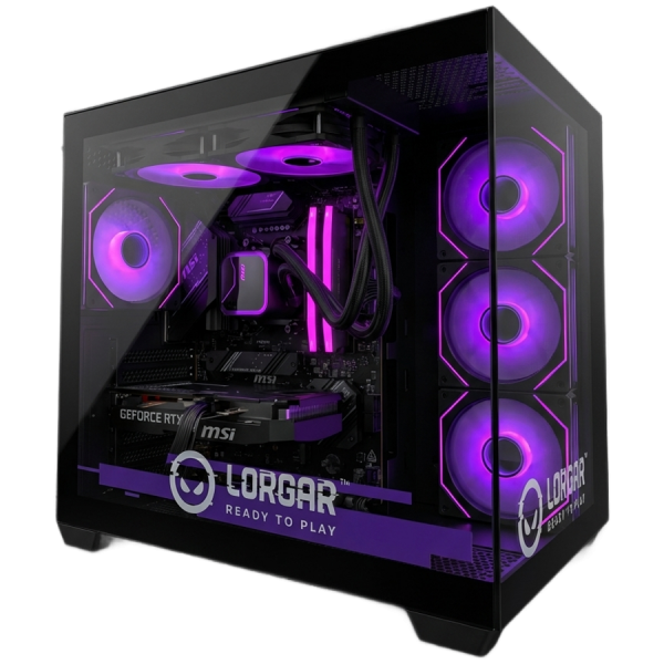 LORGAR Gaming PC Advanced A201 Ryzen 5 7500F RTX 5060 Ti Black