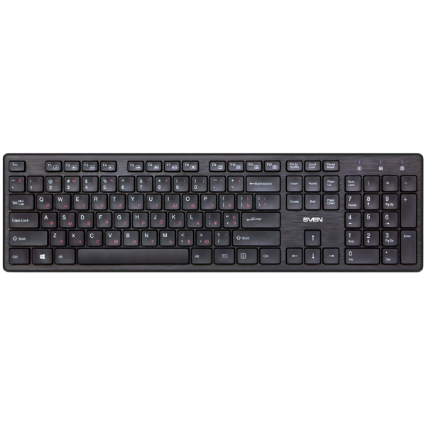 Wireless Keyboard SVEN KB-E5800W, Black