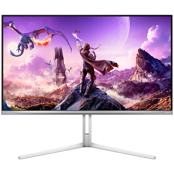 PHILIPS Evnia 8000 32M2N8900 OLED gaming monitor 32" (31.5" viewable), 3840x2160 (4K UHD), QD-OLED, 240Hz, 0.03ms, Adaptive Sync, G-Sync compatible, HDR400 TB, USB Hub, 2xHDMI 2.1, 1xDP 1.4, 1xUSB-C (DP Alt mode, PD 65W), KVM, Speakers, HAS, White