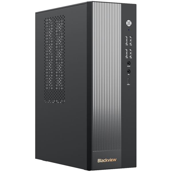 Blackview Desktop NEX60 intel Raptor lake core i5-210H up to 4,8HGz 16/512 WiFi 6 BT 5.2 1xTypeC LAN RJ45 USB 3.0x2 USB 2.0x6 VGAx1 DP1.4x1 HDMI2.0x1 3.5mmx2 Windows 11Pro Black