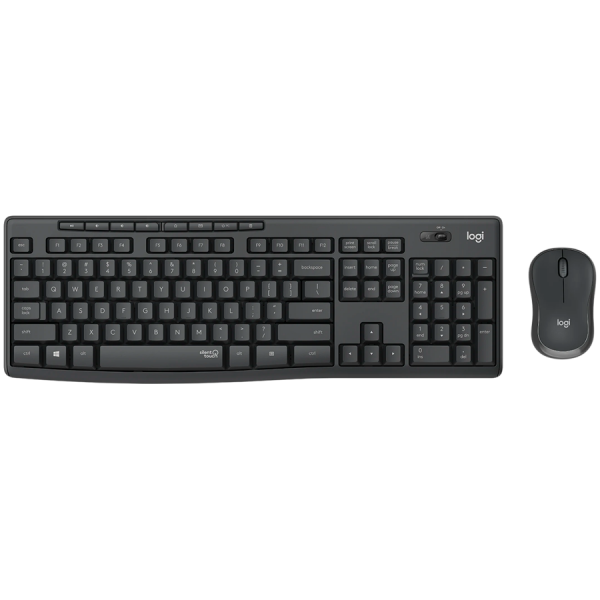 LOGITECH MK295 Wireless Combo Keyboard and Mouse Silent - GRAPHITE - HEB - 2.4GHZ - INTNL-973