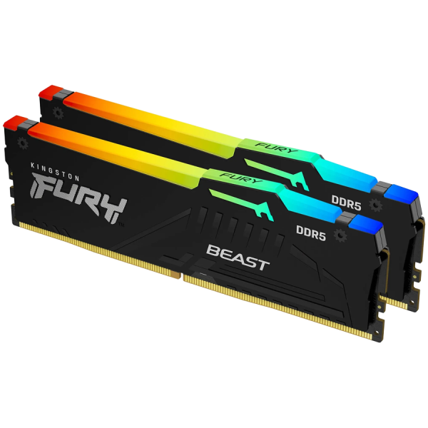 Kingston 32GB 6800MT/s DDR5 CL34 DIMM (Kit of 2) FURY Beast RGB EXPO